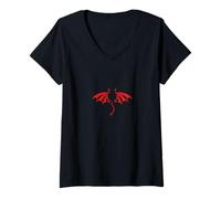 Women's Two Hearts, One Flame Partner Design V-Neck T-Shirt