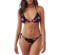 Women's Two Piece Lovely Pink Flamingos Print Bikini Swimsuit Sexy String Triangle Bathing Suits Swimwear Sets