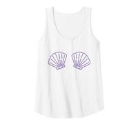 Womens Two Shell Bra Bikini Costume for Women Girl Mermaid Tank Top