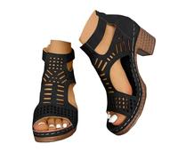Women's Two Strap Heeled Sandals Open Toe Low Chunky Heels Sandals Dress Casual Pumps Summer Backless Mules Slip On Block Heels