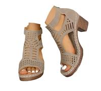 Women's Two Strap Heeled Sandals Open Toe Low Chunky Heels Sandals Dress Casual Pumps Summer Backless Mules Slip On Block Heels