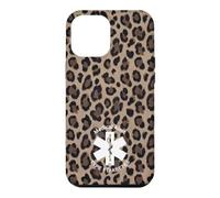Womens Type 1 Diabetes Medical Alert (Leopard Print Brown) Case for iPhone 12 Pro Max