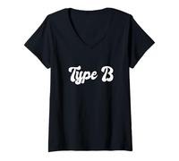 Women's Type B Personality Creative Carefree Teens Funny Gen Z Meme V-Neck T-Shirt