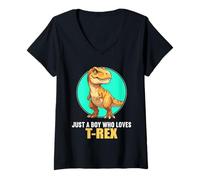 Women's Tyrannosaurus rex T-Rexes T-Rex V-Neck T-Shirt