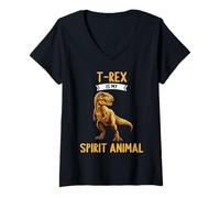 Women's Tyrannosaurus rex T-Rexes T-Rex V-Neck T-Shirt