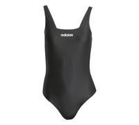 adidas Women's U-Back Swimsuit Swimwear, Black/White, 26"