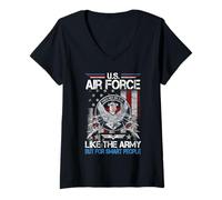 Womens U.S. Air Force Like The Army But for Smart People V-Neck T-Shirt