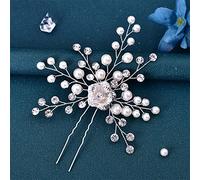 Women's U-Shaped Hairpin Bridal Wedding Hairpin Alloy Flower Bridal Headdress Girls Hairpin (HP503)