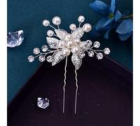 Women's U-Shaped Hairpin Bridal Wedding Hairpin Alloy Flower Bridal Headdress Girls Hairpin (HP506)