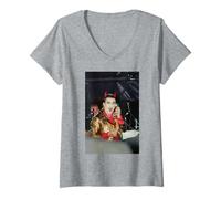 Womens U2 Bono Dressed As Devil On Zoo TV Tour 1993 V-Neck T-Shirt
