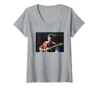 Womens U2 The Edge Live in Cardiff Zoo TV Tour 1993 V-Neck T-Shirt