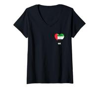 Women's UAE Flag Shirt | United Arab Emirates V-Neck T-Shirt