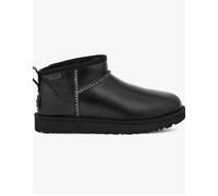UGG® Classic Ultra Mini Leather Regenerate Boot in Black, Size 6