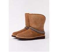 UGG® Classic Short Crescent Boot for Women in Brown, Size 5, Shearling