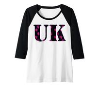 Womens UK Logo s British Rampant Lion Design s Patriotic Apparel Raglan Baseball Tee