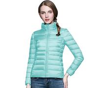 Women's Ultra Light Packable Puffer Insulated Coats Thick Warm Slim Down Jacket with Hood and Pockets Women Warm Waterproof Lightweight Windproof Winter Coat (with Hood and without Hood), A3 Mint
