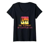 Womens Um The Element Of Confusion V-Neck T-Shirt