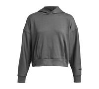 Women's Under Armour UA Journey Rib Oversized Hoodie in Grey