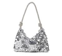 Womens Underarm Bag Fashion Shoulder Bag Elegant Handbag Sequins Clutches Purse Evening Bag for Wedding