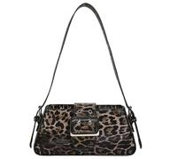 Womens Underarm Bag Retro Shoulder Bag Leopards Print Armpit Handbags Purse Trendy Commuting Travel Shopping Women Trendy Armpit Retro Handbag Leopard Print Shoulder For Daily