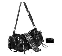 Women's Underarm Bags Fashion Shoulder Bag with Spacious Interior PU Leather Handbag Suitable for Fashion Enthusiasts