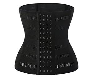 Women's Underbust Latex Sport Girdle Waist Trainer Corsets Body Shaper Abdomen Shrinking Belt for Women Black