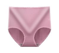 Womens Underpants Full Coverage Seamless Panties Women’s High Underwear for Women Seamless Sexy Ladies Stretch Full Coverage Briefs Absorbent Underwear High Waisted Knickers (Hot Pink, XL)