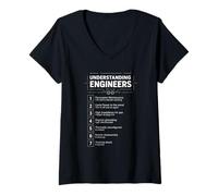 Womens Understanding Engineers - Sarcastic Engineering Engineer V-Neck T-Shirt