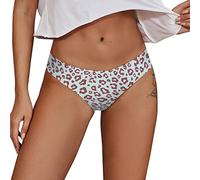 Women's Underwear Christmas Four-Layer Underwear with Leopard Print for Women, Physiological Trousers for Women, Women's Underwear, Sexy Set G-String, blue, M