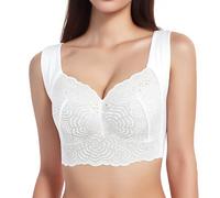 Womens Underwear, Invisible Bra Seamless Fat Fit Plus Size Wire Ice Silk Gathering Sleep Exercise Yoga
