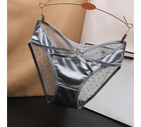 Womens Underwear - Lace Underwear For Women Transparent Low Waisted Hollowed Out Pure Desire Oversized Crotch Triangle Pants Silk Smooth Satin Bottom Pants