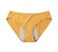 Women's Underwear String Set Menstrual Pants for Women, 3-Layer Leak-Proof Menstrual Panties, Bi-Panties for Girls and Teenagers, Ski Underwear Women's Set, yellow, XL