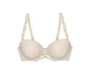 Women's underwired bra Triumph Wild Azalea Florale Beige 105D