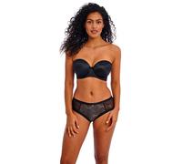 Women's underwired molded bandeau bra Freya Deco Noir 95H