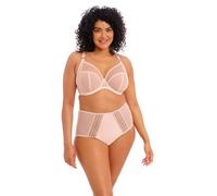 Elomi Women's Matilda Plunge Three-Piece Sheer Mesh Cups Side Support Panels Moveable J-Hook for Racerback Dd+ Bras, Pearl Blush, 42GG US