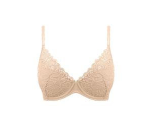 Women's underwired plunge bra Wacoal Raffine Beige 85B