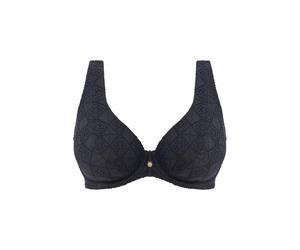Women's underwired strapless swimsuit top Freya Nomad Nights Noir 80K