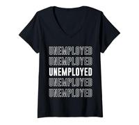 Womens Unemployed V-Neck T-Shirt