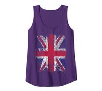 Womens Union Jack British Flag Great Britain UK Vintage Tank Top