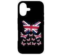 Womens Union Jack Butterfly Kids British Flag Case for iPhone 17