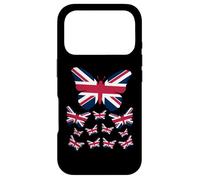 Womens Union Jack Butterfly Kids British Flag Case for iPhone 17 Pro