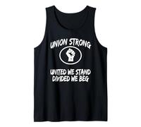 Womens Union Strong United We Stand Divided Beg Union Rep Tank Top