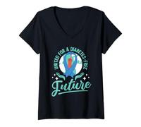 Womens United for a Diabetes-Free Future V-Neck T-Shirt