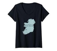 Womens United Ireland: One Island, One Future, 32 Counties V-Neck T-Shirt