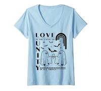 Womens Unity Day Orange Kids Love is The Cause of Unity All Things V-Neck T-Shirt