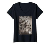 Womens Universal Monsters Bride of Frankenstein 90th Exclusive V-Neck T-Shirt