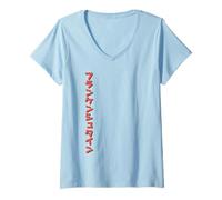 Womens Universal Monsters Classic Anime Frankenstein Front & Back V-Neck T-Shirt