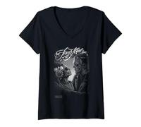 Womens Universal Monsters Frankenstein And Bride Forever Mine V-Neck T-Shirt