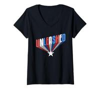 Womens Unleashed Freedom of Speech V-Neck T-Shirt