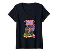 Women's Unlock Mind Books Reading Ideas V-Neck T-Shirt